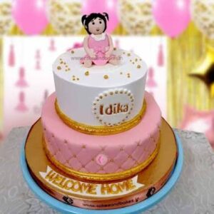 Welcome Home Baby Girl Theme Cake