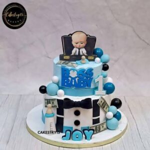 Boss Baby theme birthday cake