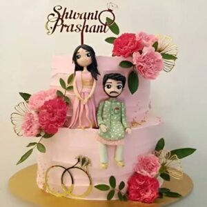 Delicate Engagement Cake